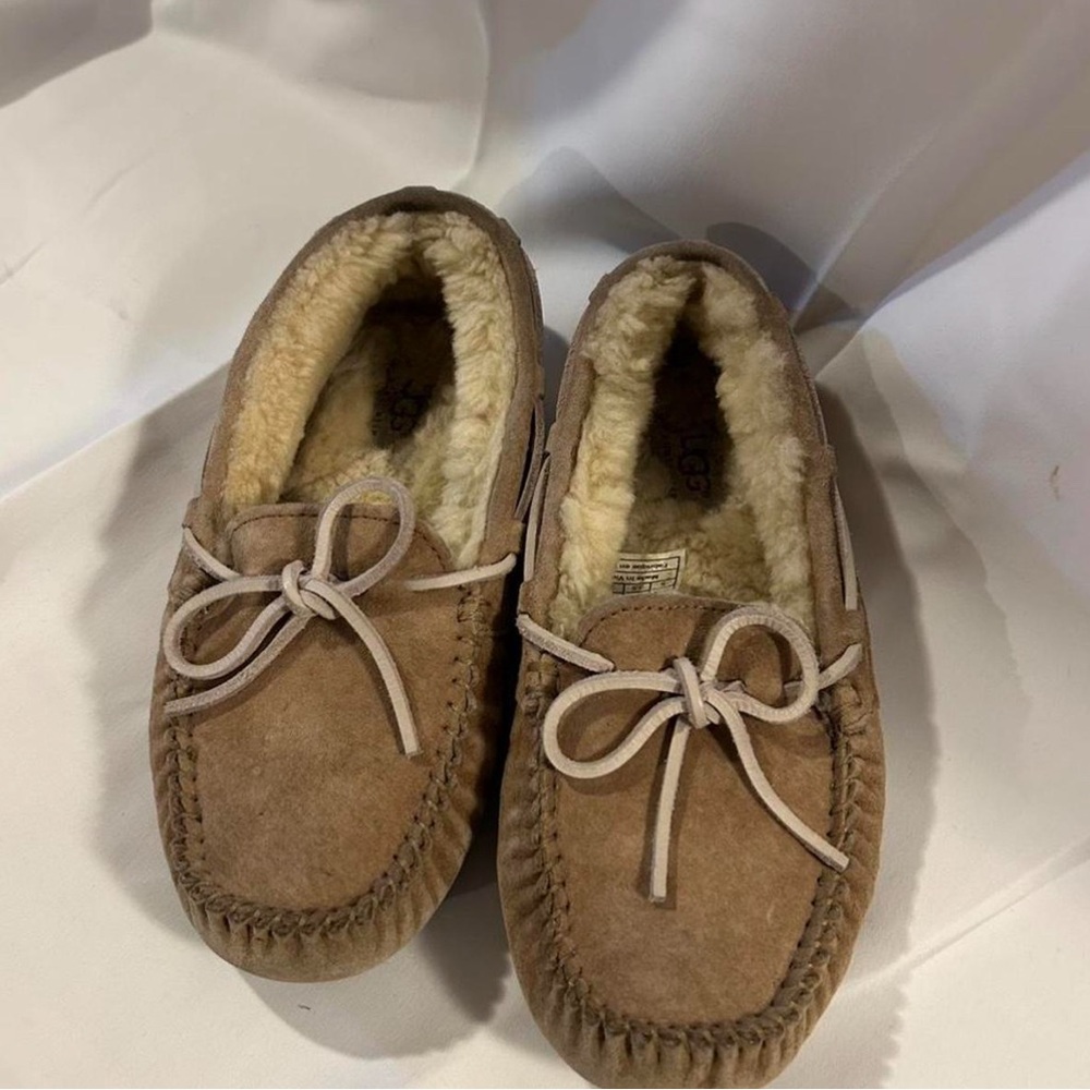 UGG Tan Suede Slippers